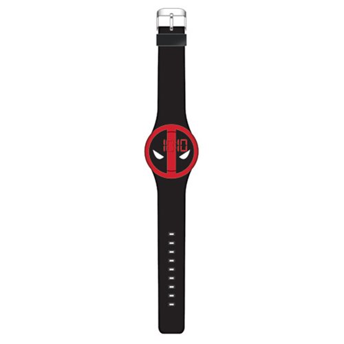 Deadpool Logo Black Strap LED Watch